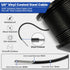 TooTaci 1/8" Wire Rope Kit, 200FT Black Vinyl Coated Stainless Steel Wire Cable, 7×7 Strands Core, M5 Turnbuckles for Cables Wire, Tension Wire for String Light Hanging Kit, Clothesline, Garden Wire
